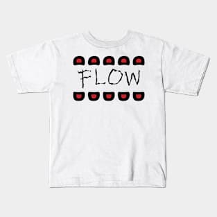 Flow typography design Kids T-Shirt